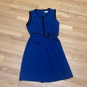 Calvin Klein Mini Dress Blue And Black Classic